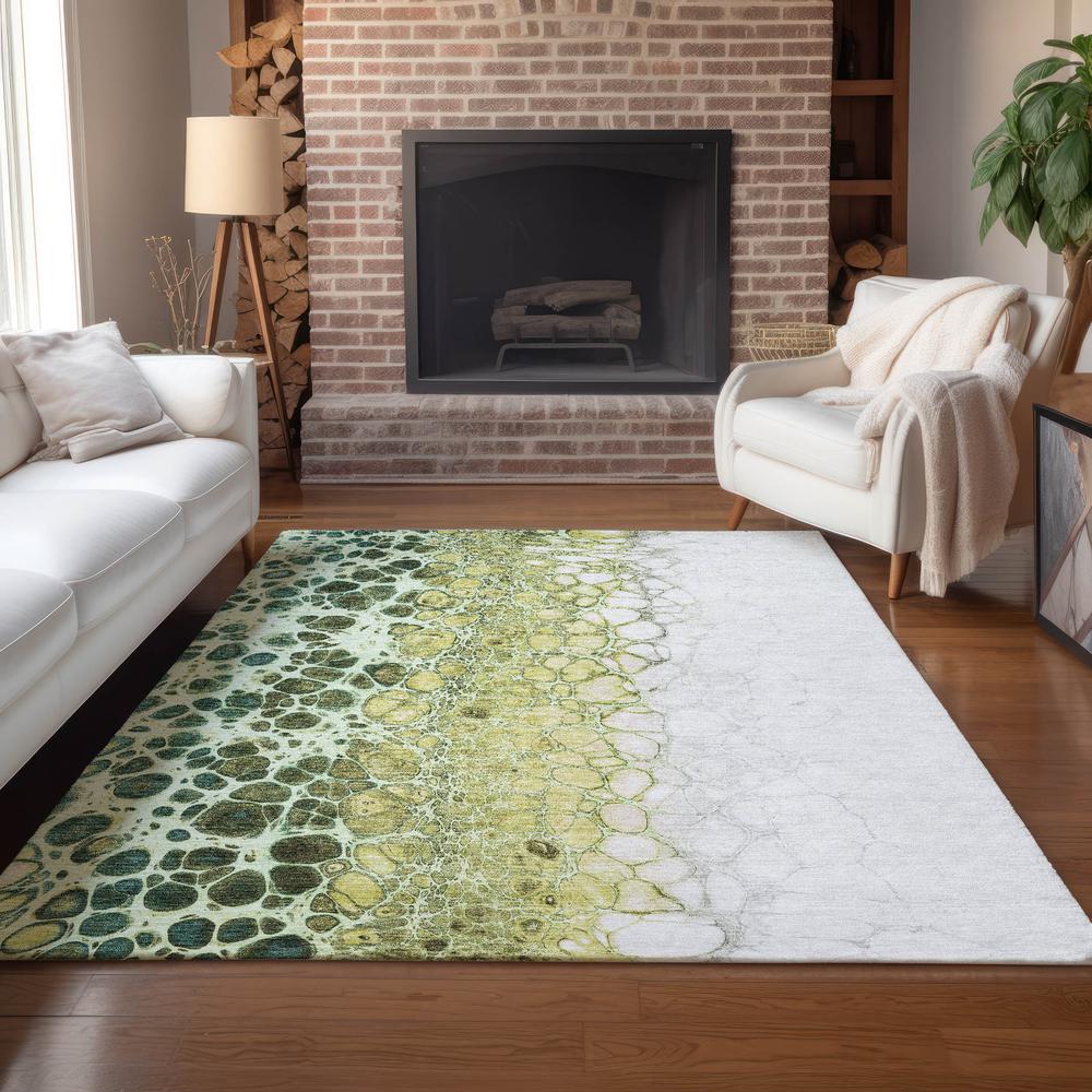 Chantille ACN707 Green 5' x 7'6" Rug. Picture 7