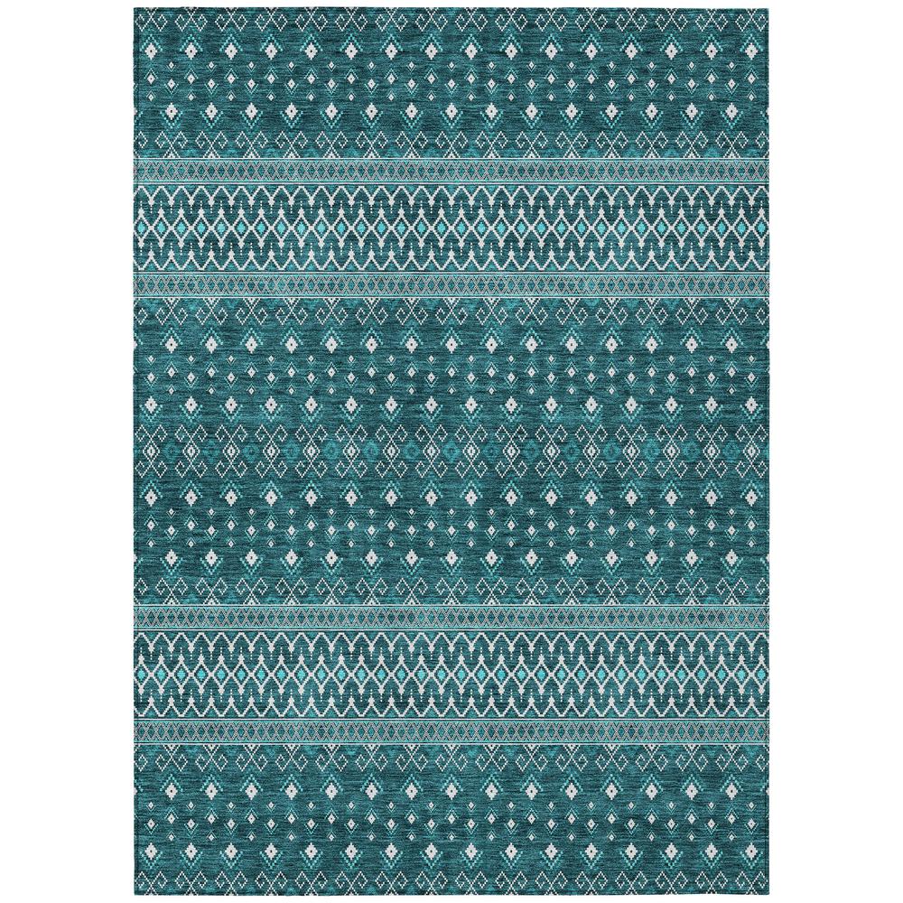 Chantille ACN708 Teal 5' x 7'6" Rug. Picture 1