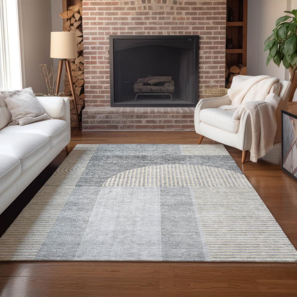Chantille ACN711 Gray 5' x 7'6" Rug. Picture 7