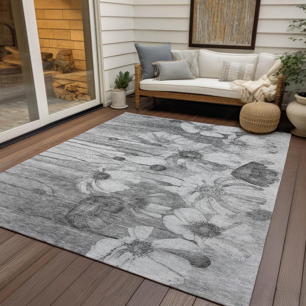 Chantille ACN712 Gray 5' x 7'6" Rug. Picture 8
