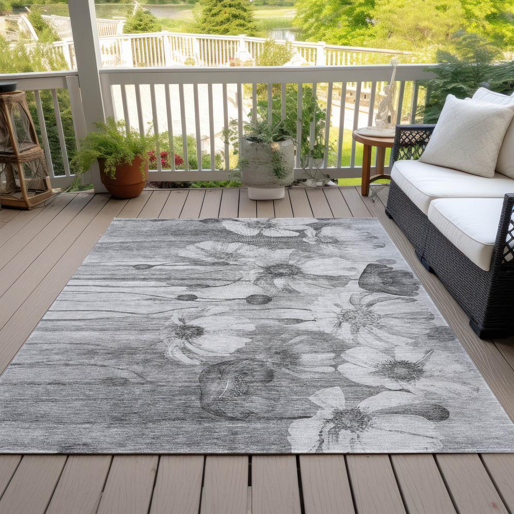 Chantille ACN712 Gray 5' x 7'6" Rug. Picture 9