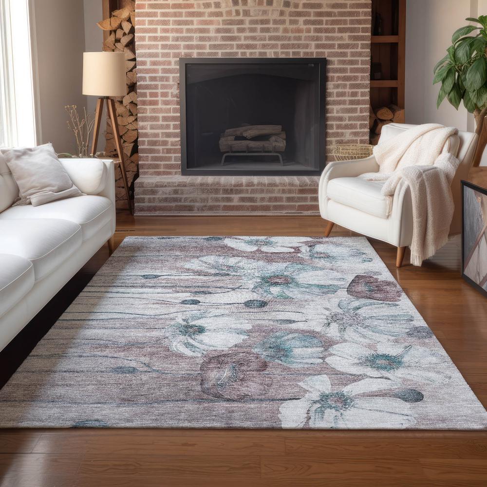 Chantille ACN712 Teal 5' x 7'6" Rug. Picture 7