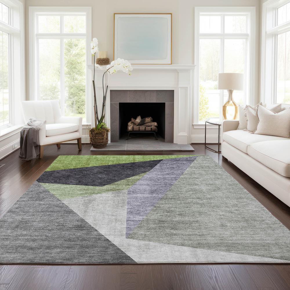 Chantille ACN716 Green 5' x 7'6" Rug. Picture 6