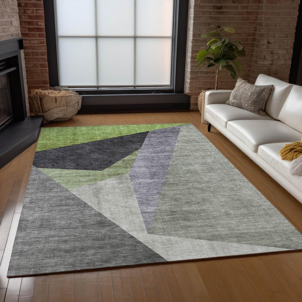 Chantille ACN716 Green 5' x 7'6" Rug. Picture 7