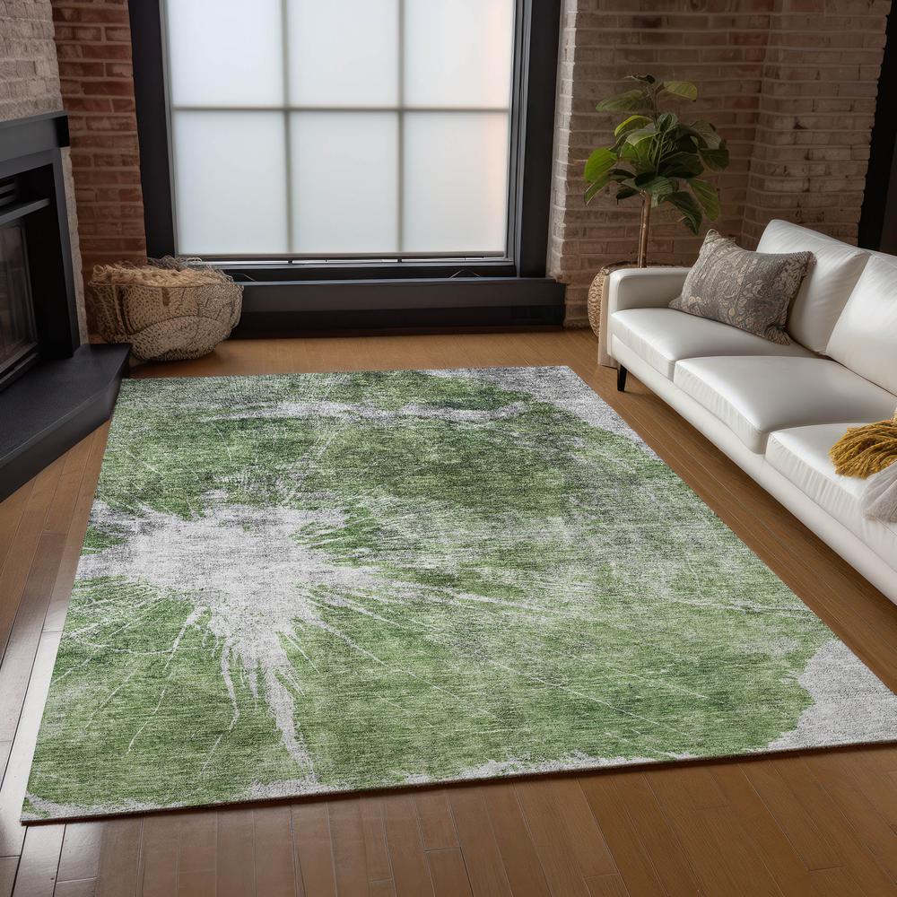 Chantille ACN719 Green 5' x 7'6" Rug. Picture 7