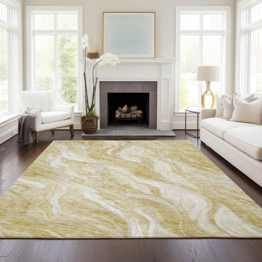 Chantille ACN720 Gold 5' x 7'6" Rug. Picture 6
