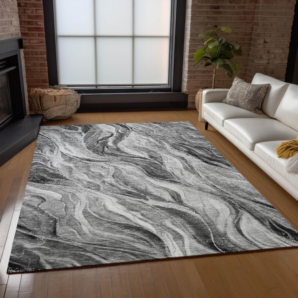 Chantille ACN720 Gray 5' x 7'6" Rug. Picture 7