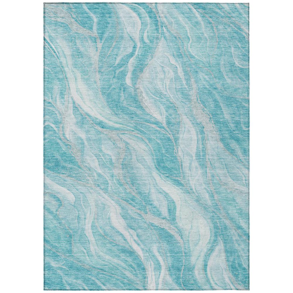 Chantille ACN720 Teal 5' x 7'6" Rug. Picture 1