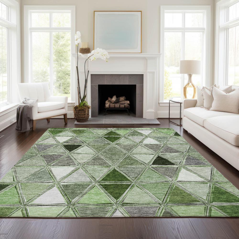 Chantille ACN722 Green 5' x 7'6" Rug. Picture 6