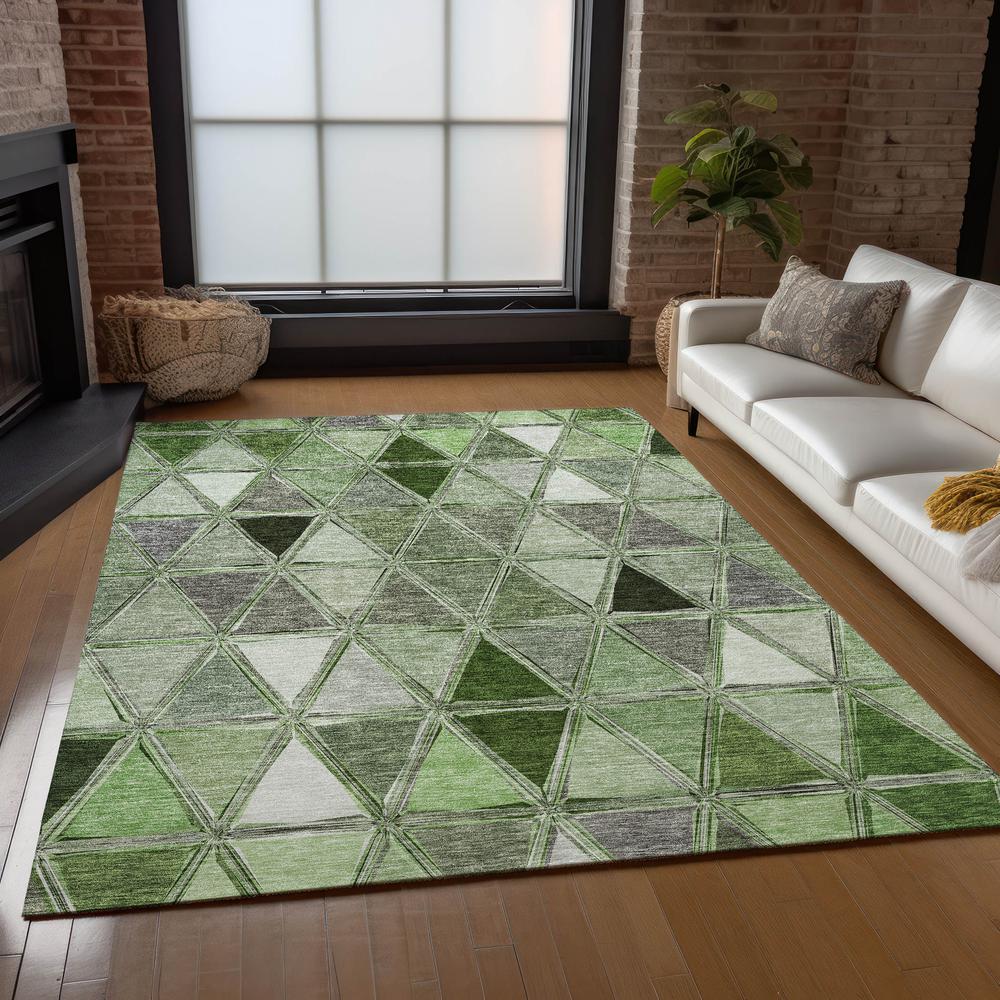 Chantille ACN722 Green 5' x 7'6" Rug. Picture 7