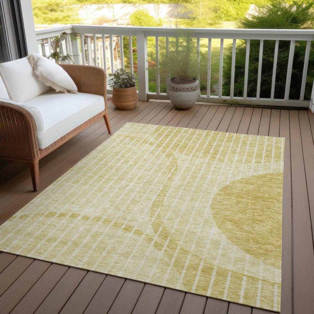 Chantille ACN723 Gold 5' x 7'6" Rug. Picture 8