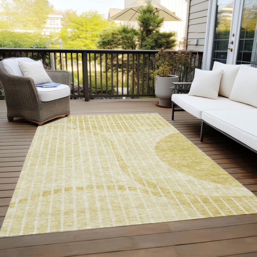 Chantille ACN723 Gold 5' x 7'6" Rug. Picture 9