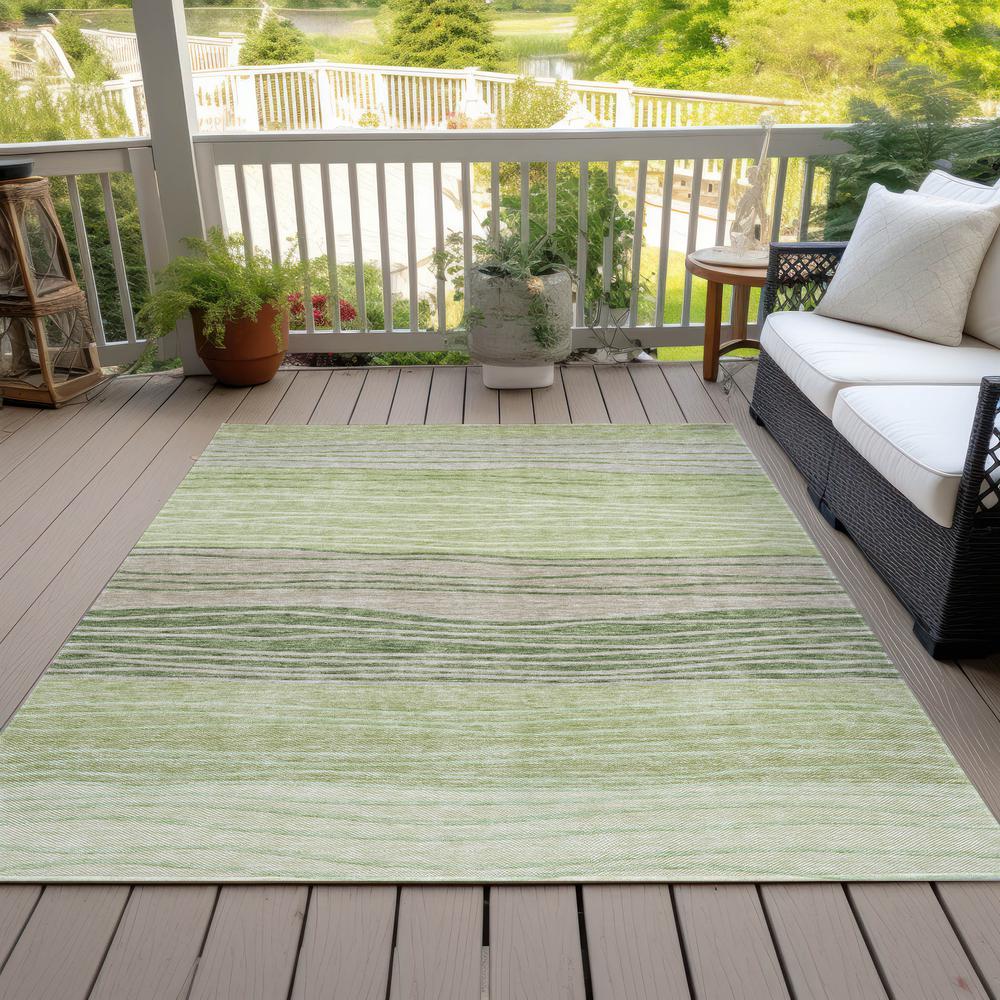 Chantille ACN735 Green 5' x 7'6" Rug. Picture 7