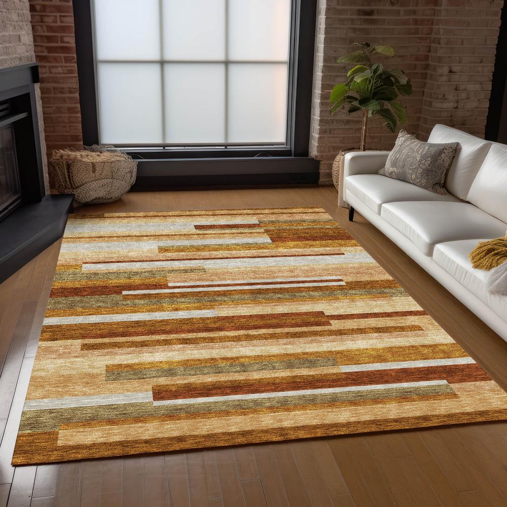 Chantille ACN766 Orange 5' x 7'6" Rug. Picture 6