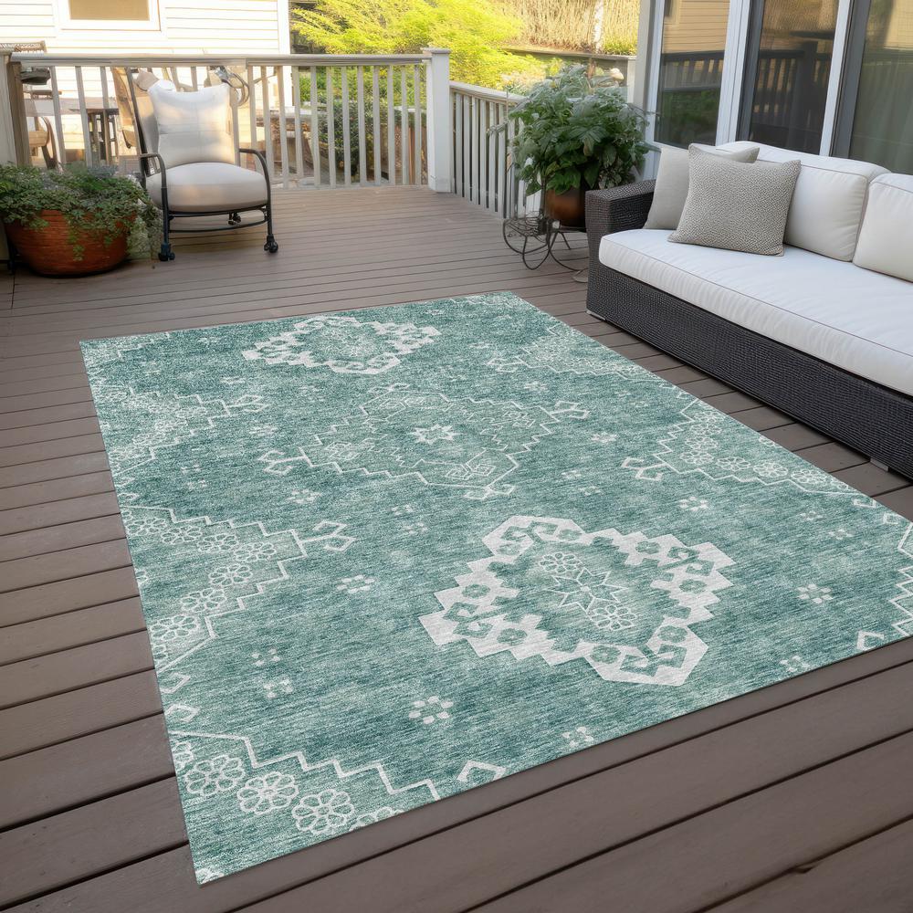 Chantille ACN847 Teal 5' x 7'6" Rug. Picture 8