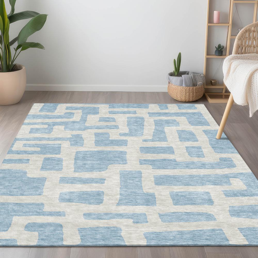 Chantille ACN903 Blue 5' x 7'6" Rug. Picture 5