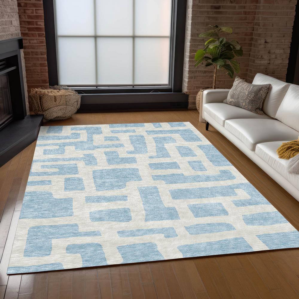 Chantille ACN903 Blue 5' x 7'6" Rug. Picture 6