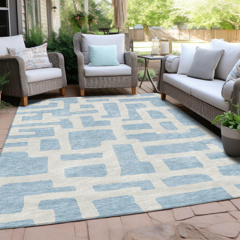 Chantille ACN903 Blue 5' x 7'6" Rug. Picture 7