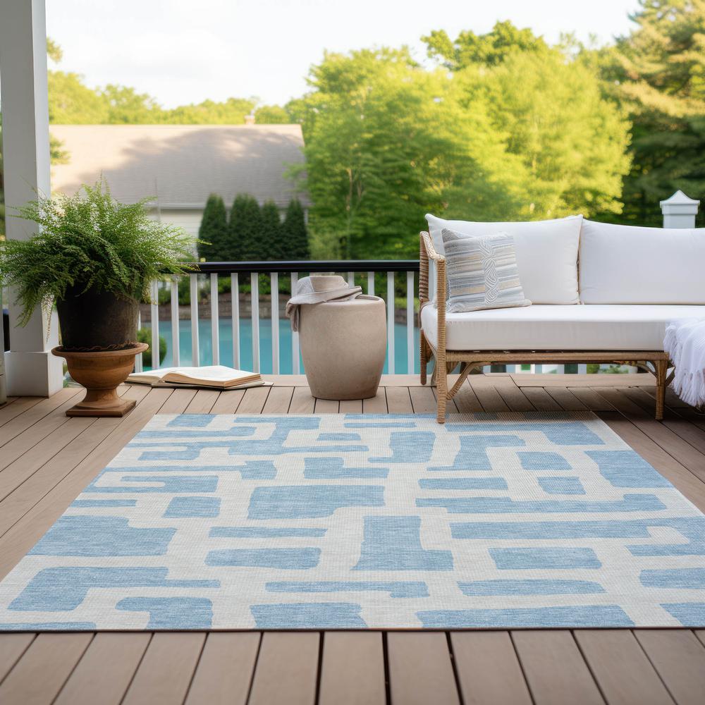 Chantille ACN903 Blue 5' x 7'6" Rug. Picture 8