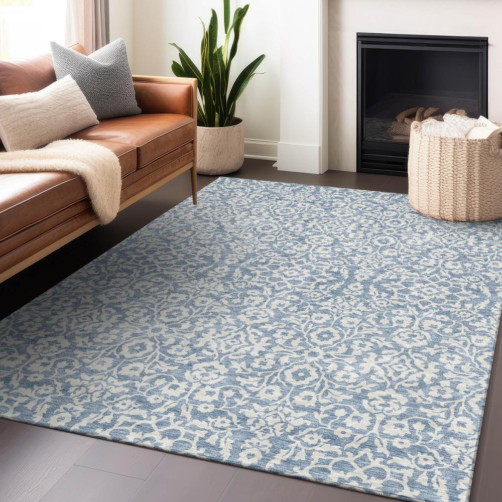 Chantille ACN920 Blue 5' x 7'6" Rug. Picture 5