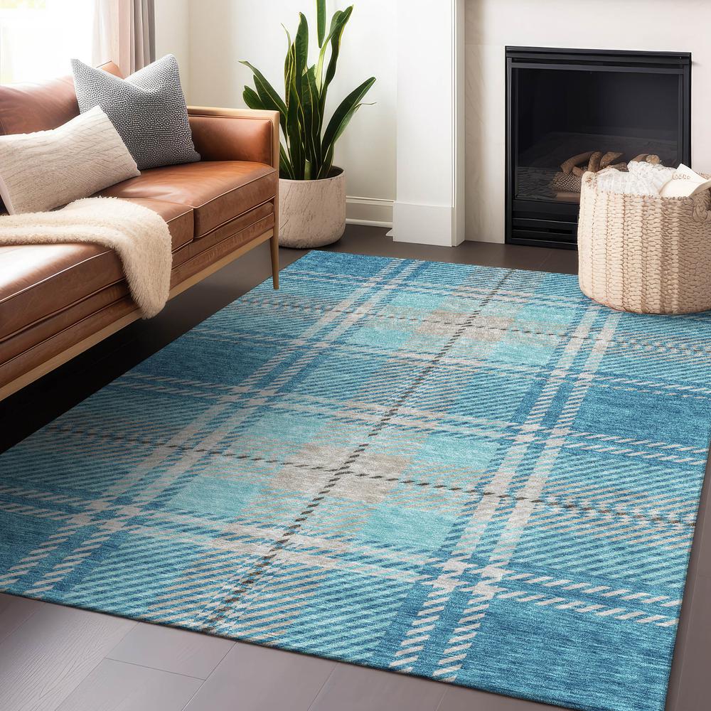 Chantille ACN935 Teal 5' x 7'6" Rug. Picture 5