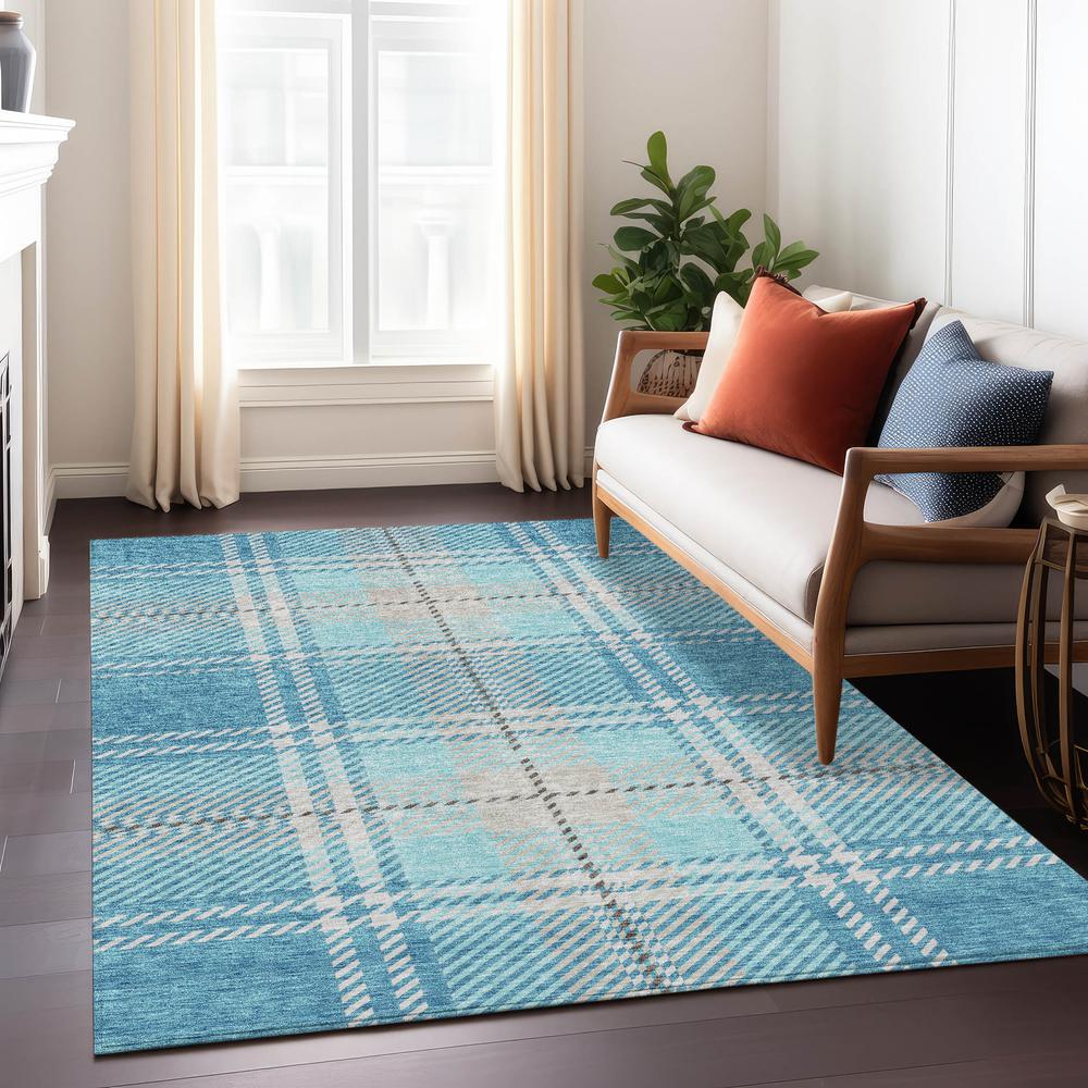 Chantille ACN935 Teal 5' x 7'6" Rug. Picture 6