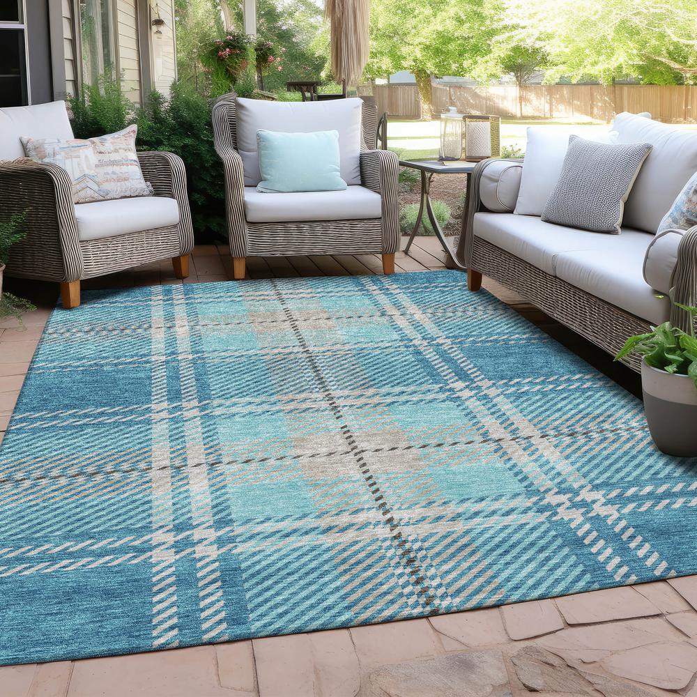 Chantille ACN935 Teal 5' x 7'6" Rug. Picture 7