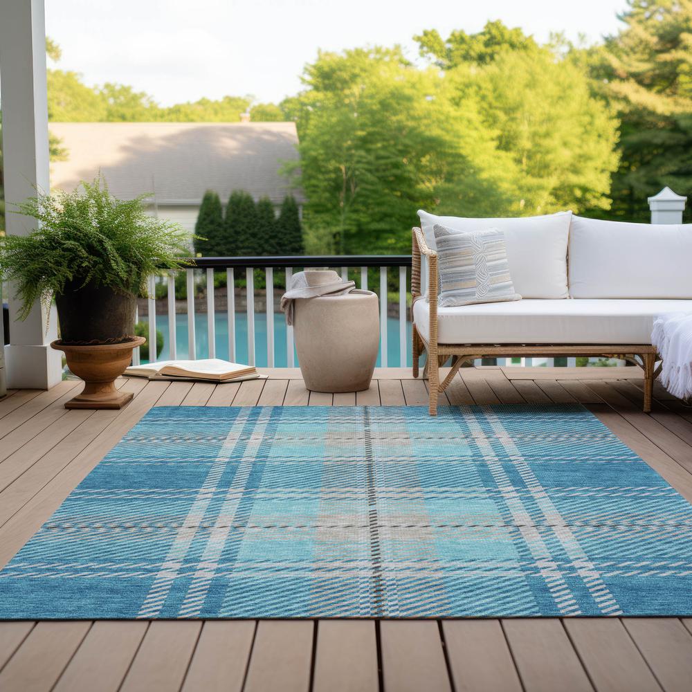 Chantille ACN935 Teal 5' x 7'6" Rug. Picture 8