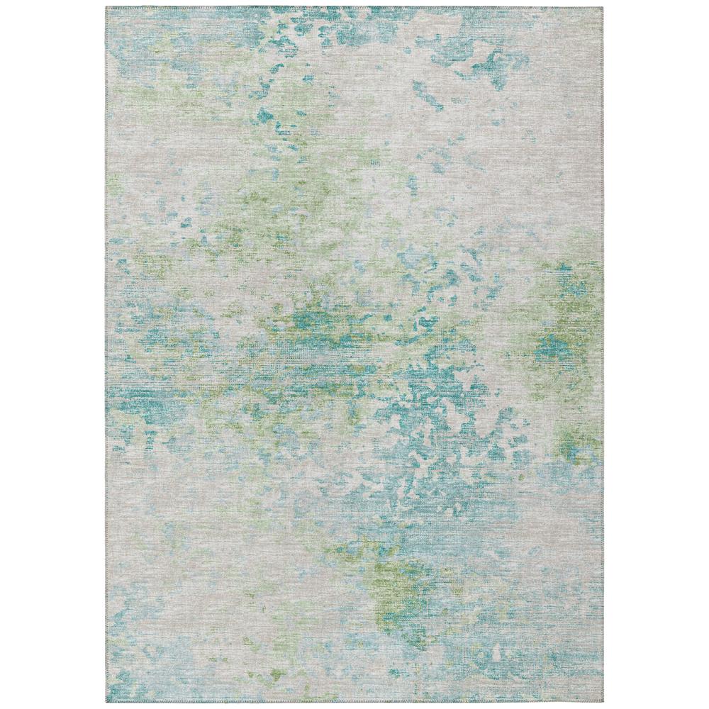 Indoor/Outdoor Accord AAC35 Green Washable 5' x 7'6" Rug. The main picture.