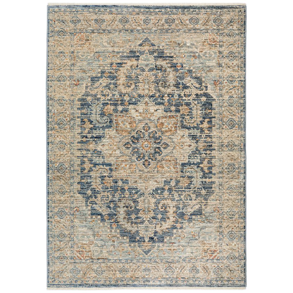 Bergama BE3 Navy 7'10" x 10' Rug. Picture 1
