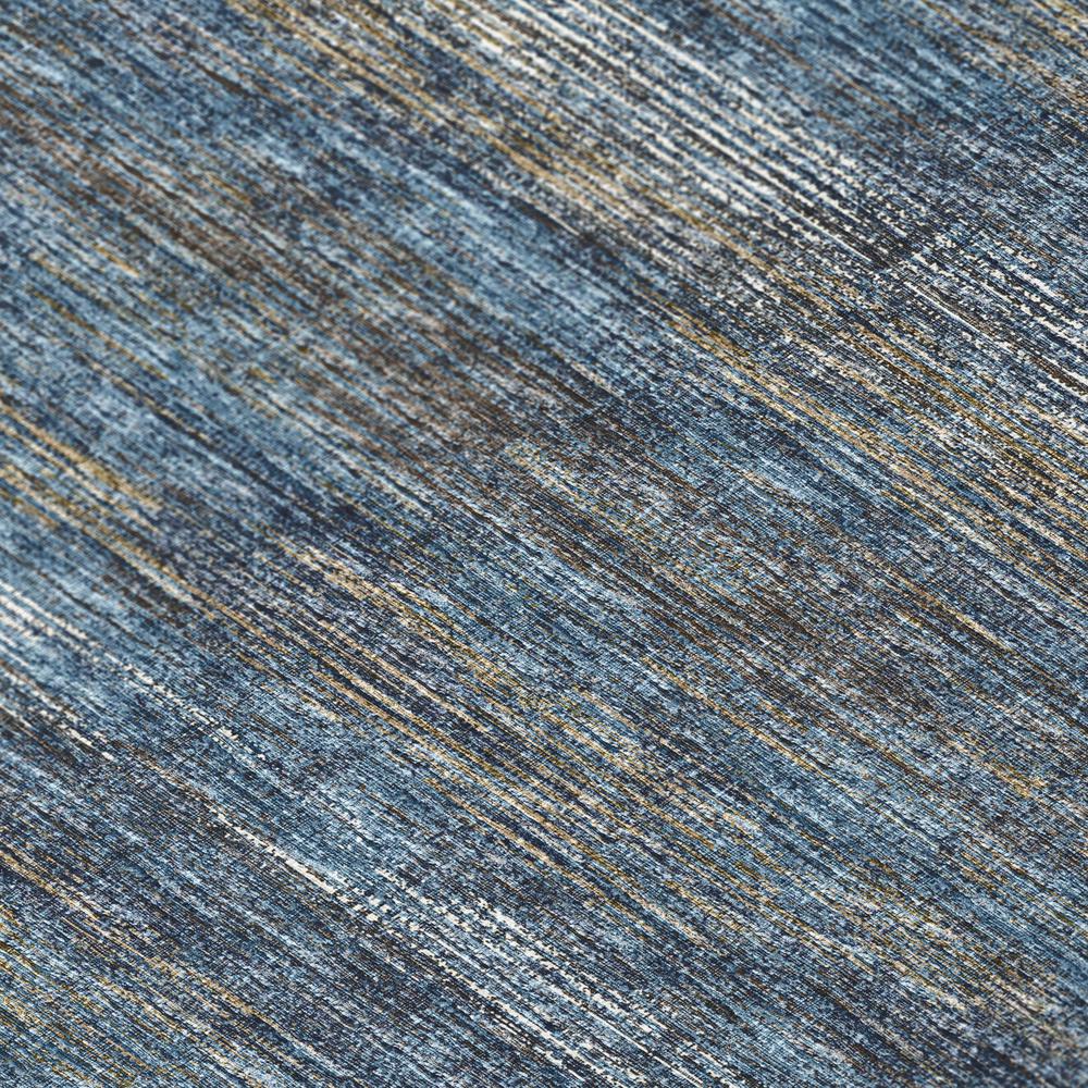 Marston Blue Transitional Striped 10' x 14' Area Rug Blue AMA31. Picture 5