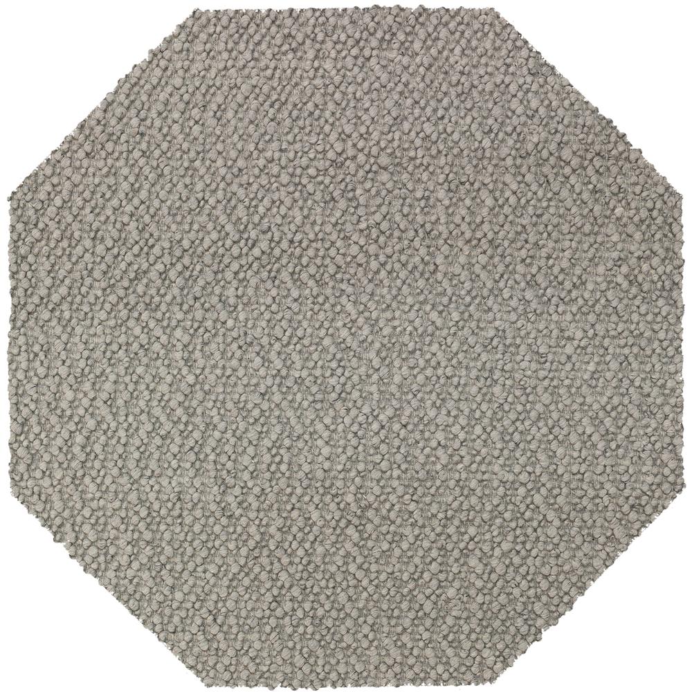 Gorbea GR1 Silver 4' x 4' Octagon Rug. Picture 1