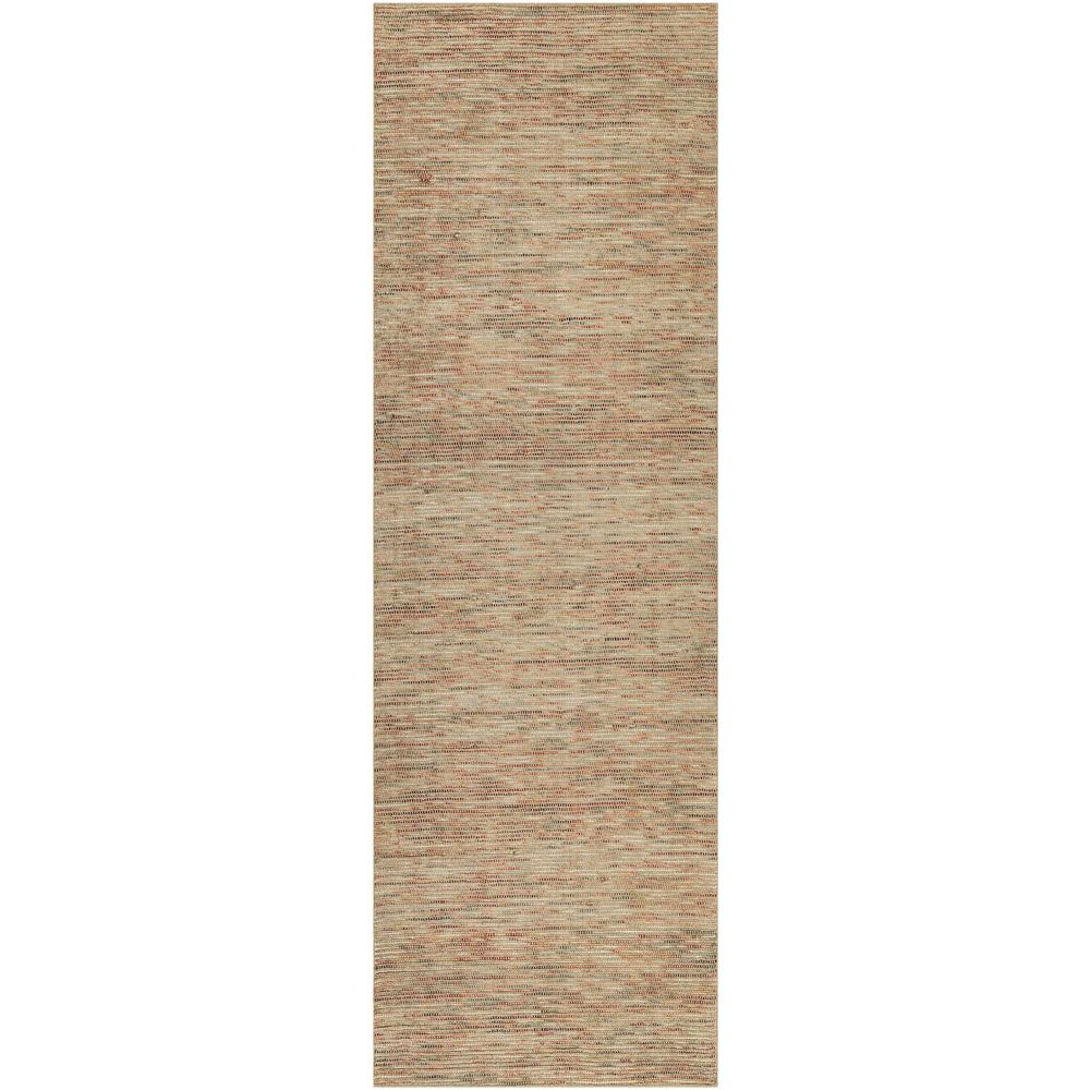Zion ZN1 Brown 2'6" x 12' Runner Rug. Picture 1