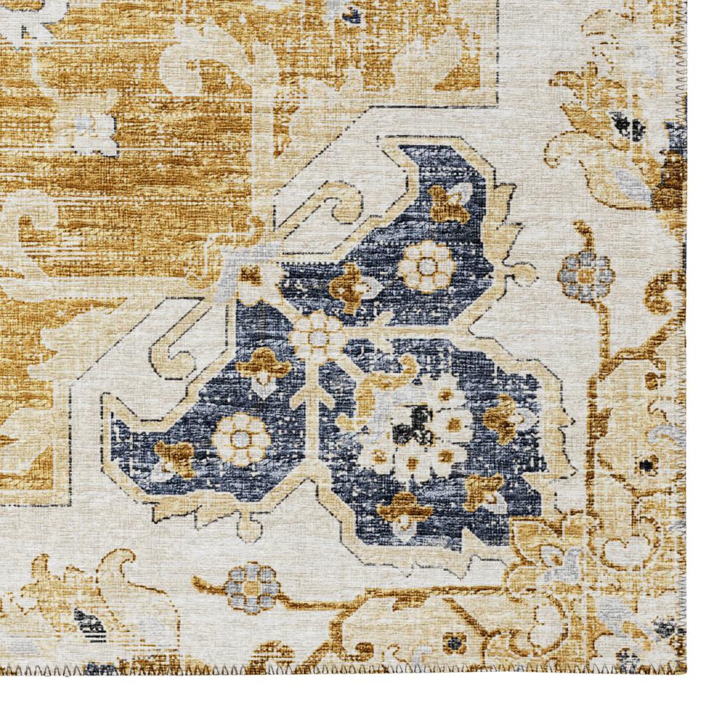 Indoor/Outdoor Marbella MB3 Gold Washable 3' x 5' Rug. Picture 3