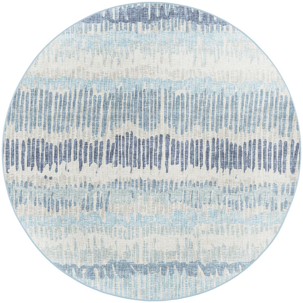 Winslow WL4 Sky 6' x 6' Round Rug. The main picture.