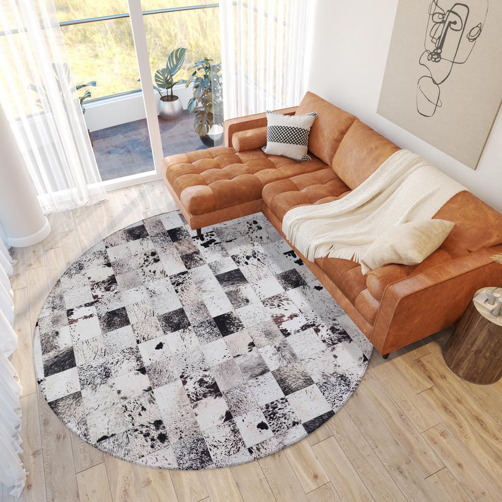 Indoor/Outdoor Stetson SS10 Marble Washable 6' x 6' Round Rug. Picture 2