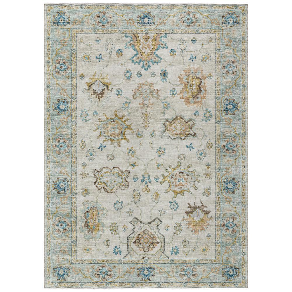 Indoor/Outdoor Marbella MB6 Ivory Washable 8' x 10' Rug. Picture 1