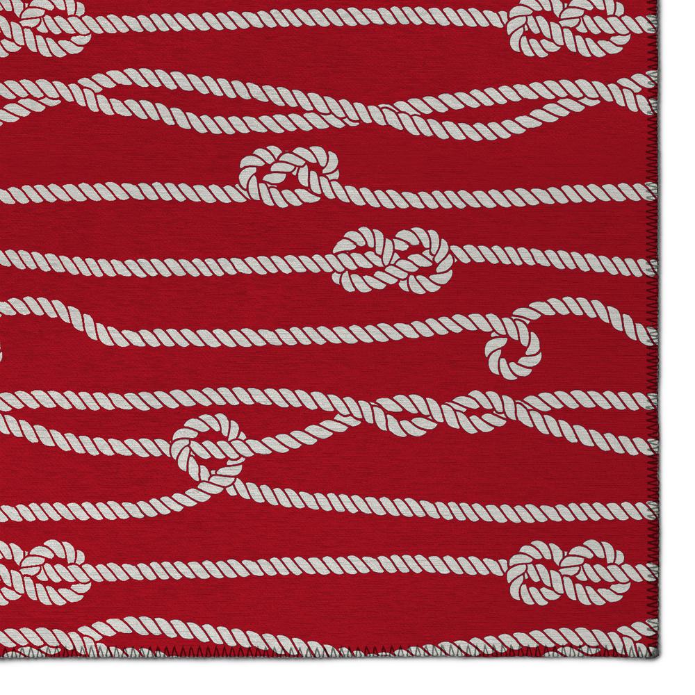 Indoor/Outdoor Harpswell AHP37 Ruby Washable 2'3" x 7'6" Runner Rug. Picture 3