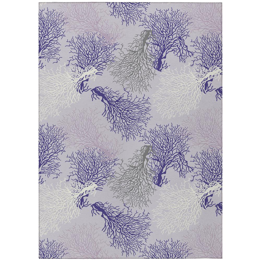 Indoor/Outdoor Seabreeze SZ3 Lavender Washable 5' x 7'6" Rug. The main picture.