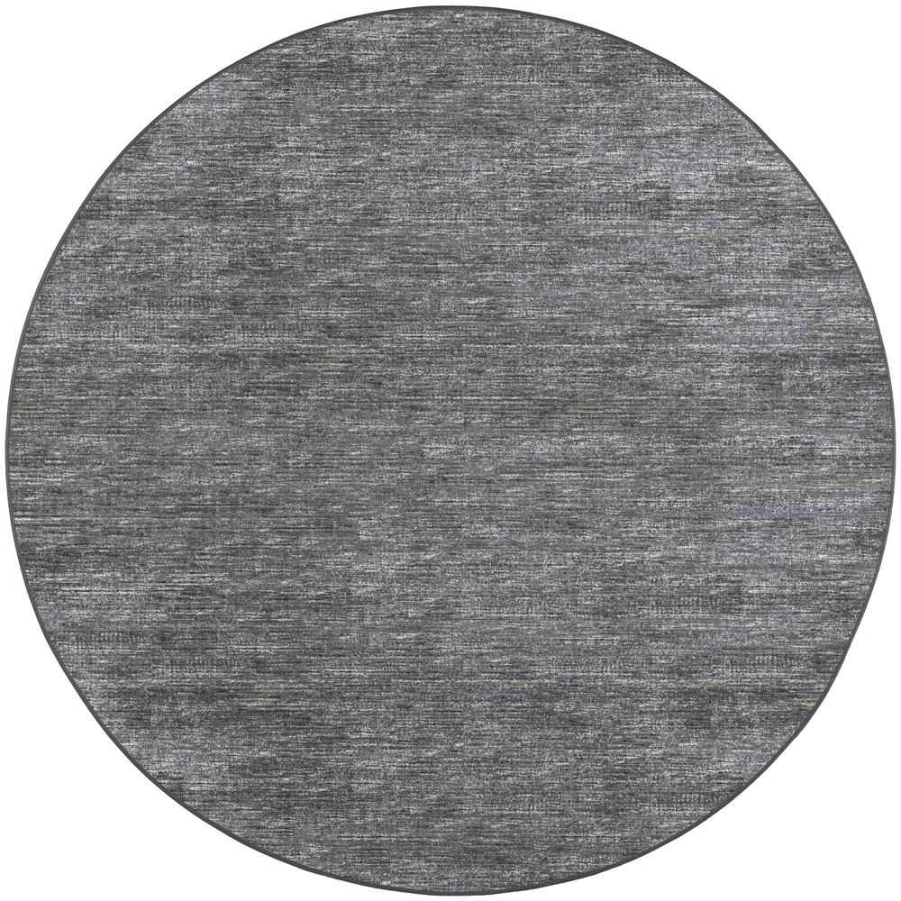 Ciara CR1 Charcoal 6' x 6' Round Rug. Picture 1