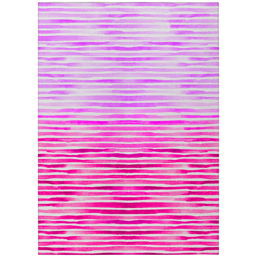Indoor/Outdoor Surfside ASR38 Pink Washable 5' x 7'6" Rug. The main picture.