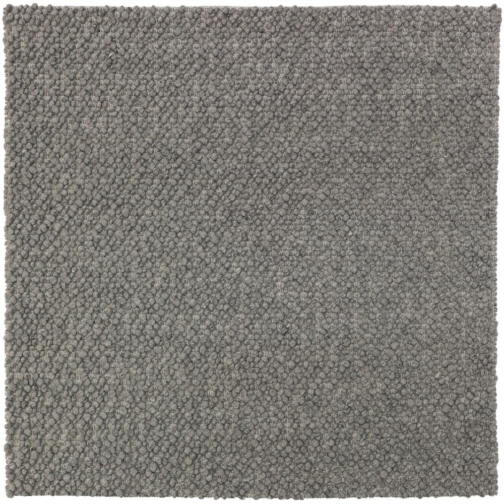 Gorbea GR1 Pewter 4' x 4' Square Rug. Picture 1