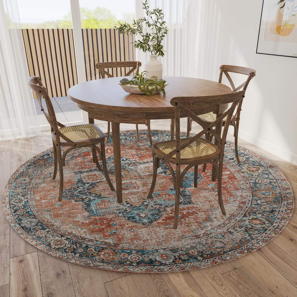 Jericho JC2 Spice 6' x 6' Round Rug. Picture 2