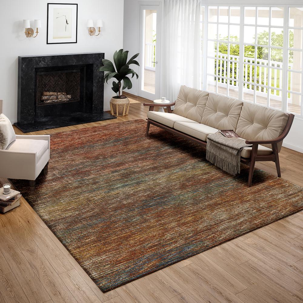 Marston Canyon Transitional Striped 3' x 5' Area Rug Canyon AMA31. Picture 1