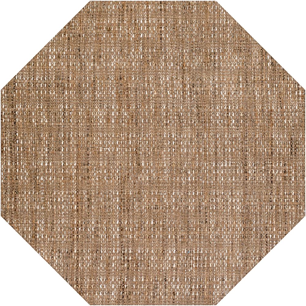 Nepal NL100 Mocha 4' x 4' Octagon Rug. Picture 1