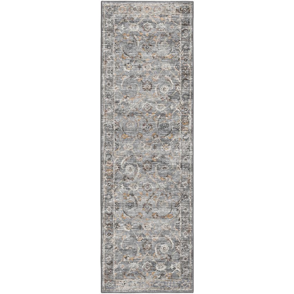 Jericho JC4 Silver 2'6" x 12' Runner Rug. Picture 1