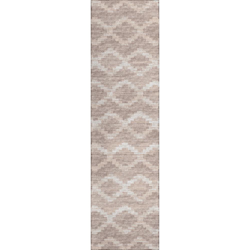 Indoor/Outdoor Sedona SN9 Taupe Washable 2'3" x 12' Runner Rug. Picture 1