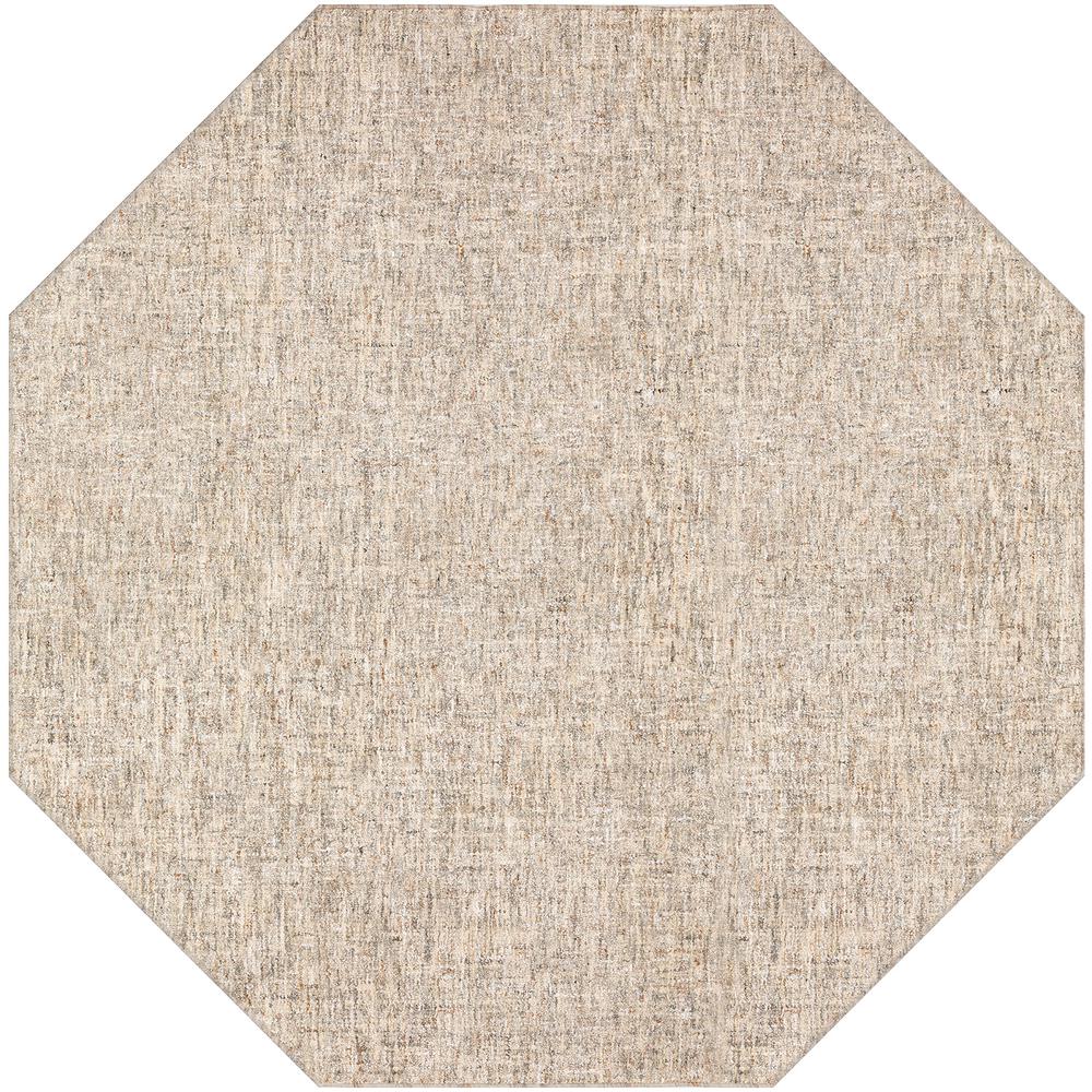 Mateo ME1 Putty 4' x 4' Octagon Rug. Picture 1