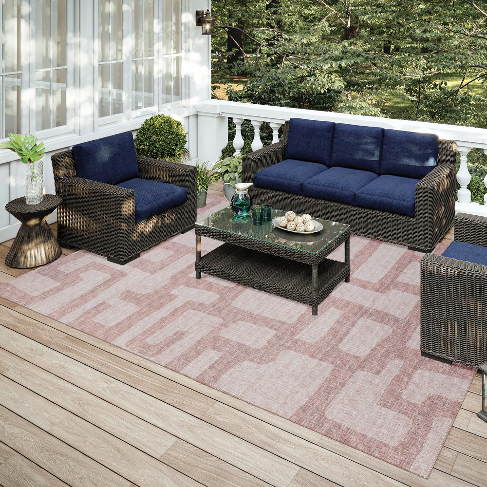 Indoor/Outdoor Sedona SN4 Taupe Washable 5' x 7'6" Rug. Picture 2