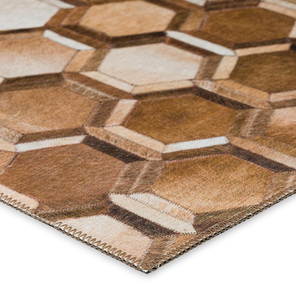 Laredo Brown Animal Patchwork 10' x 14' Area Rug Brown ALR31. Picture 3